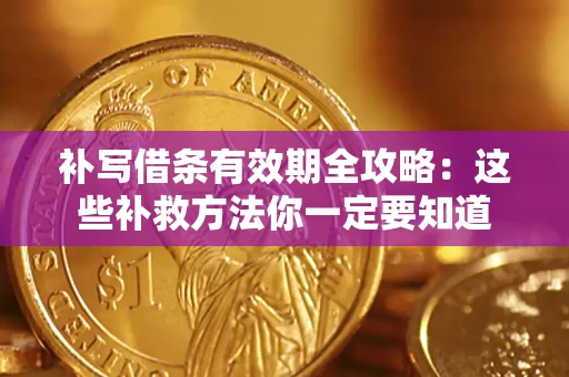 武汉补写借条有效期全攻略:这些补救方法你一定要知道 武汉补写借条有效期全攻略:这些补救方法你一定要知道